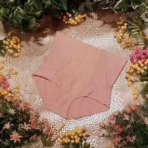 "I Am Yummie" High Waist Pink Shaper Brief